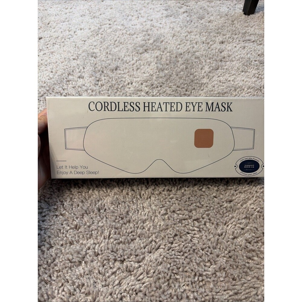 Cordless Heated Eye Mask, Auto Shut-off, Brand New Sealed